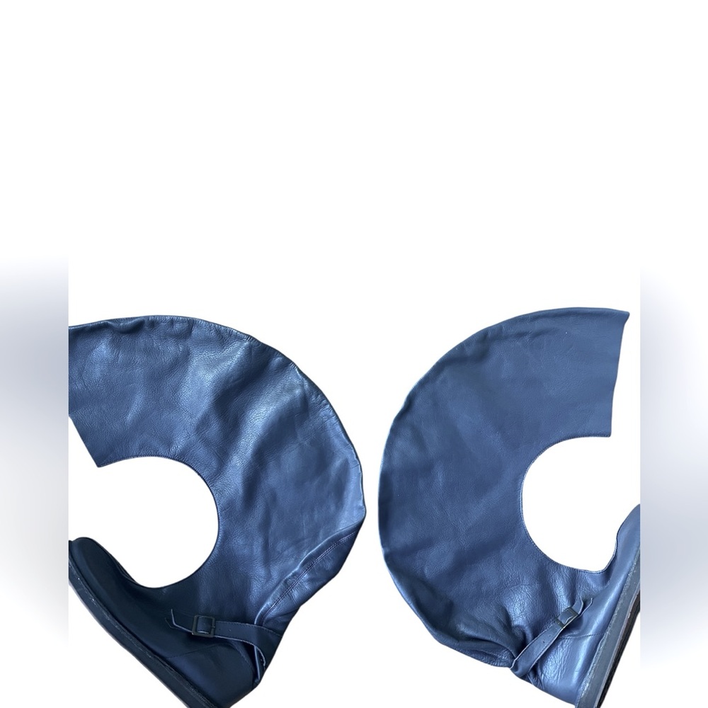 Rare Camper Cshoe Boots by Maria Blaisse -Navy Blue, Avant-Garde Design size 10